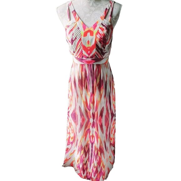 Antonio Melani Coloful Summer Maxi dress With Adjustable Straps size 4 - Picture 1 of 8